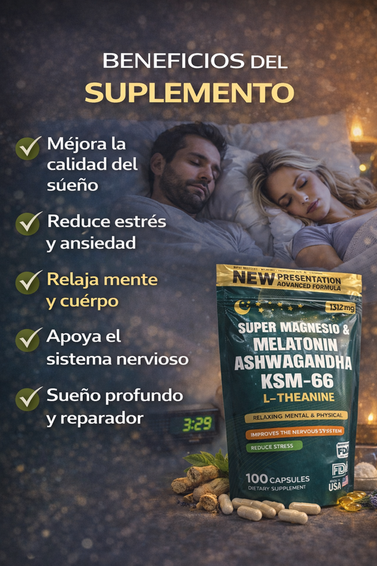 Super magnesio y melatonina ksm -66