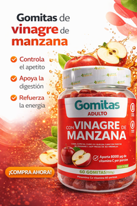 Gomitas vinagre de Manzana x 60 registro INVIMA