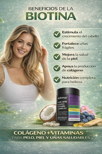 IQ Biology Cologeno y vitaminas para el cabello