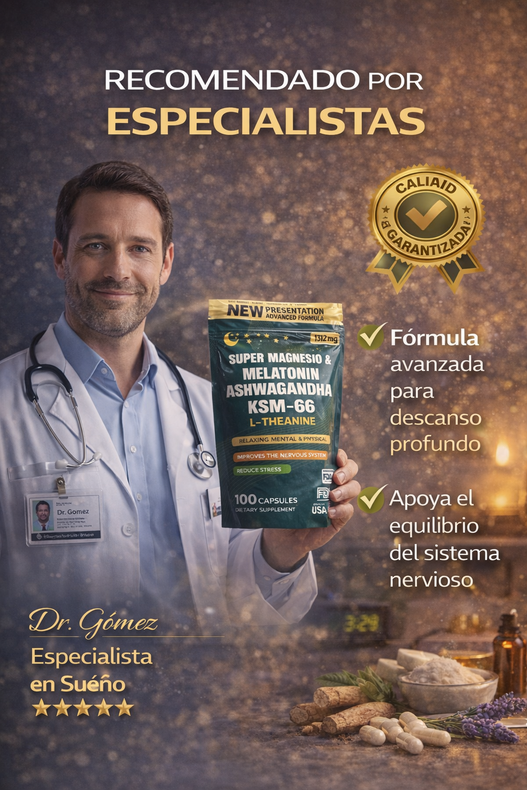 Super magnesio y melatonina ksm -66
