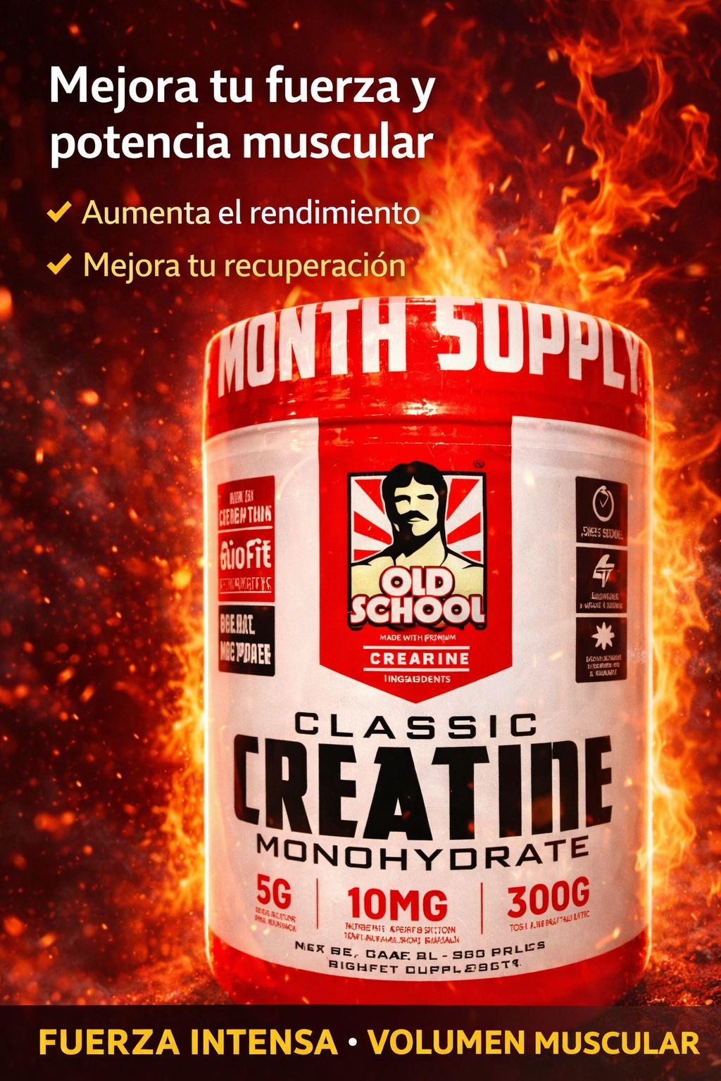 Creatina monohidrata old school