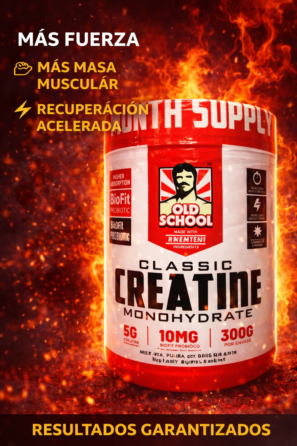 Creatina monohidrata old school