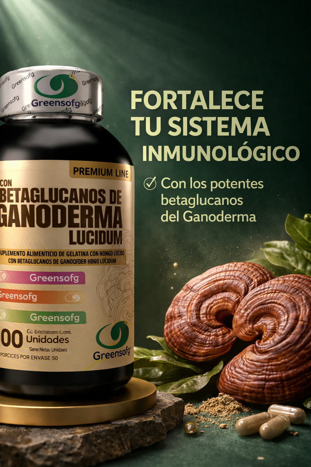 Betaglucanos de ganoderma