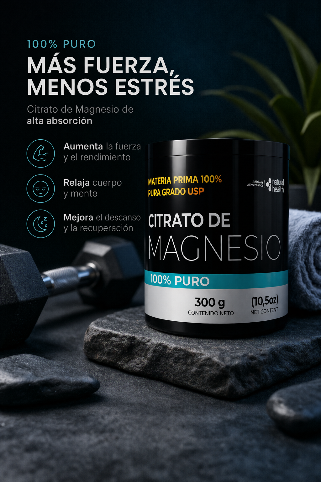 Citrato de magnesio Puro