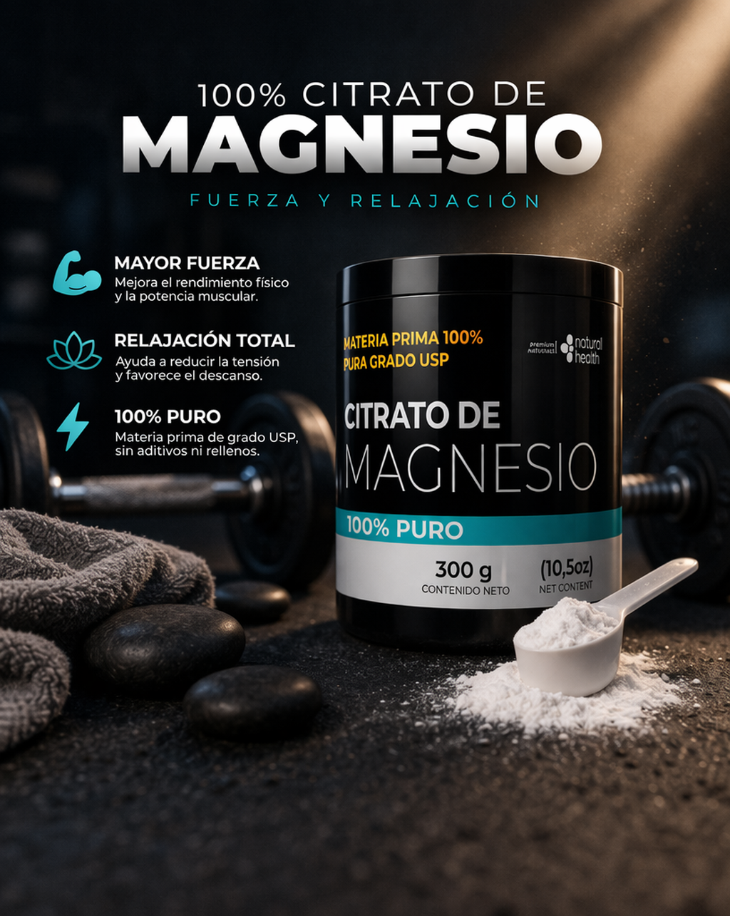 Citrato de magnesio Puro