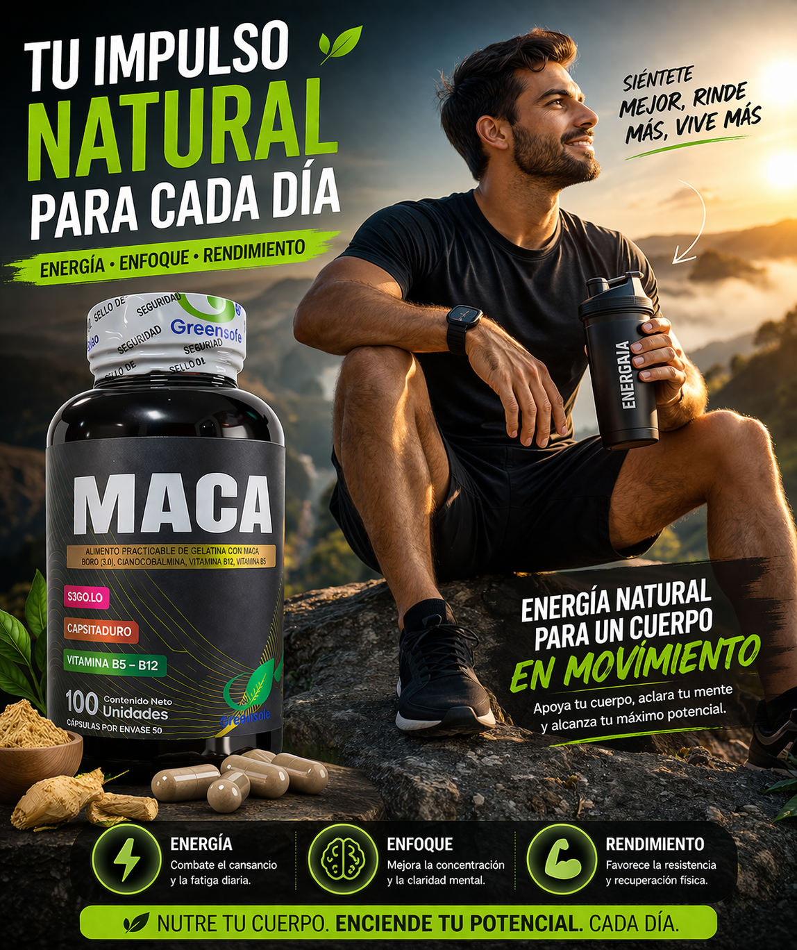 Maca negra greensoft