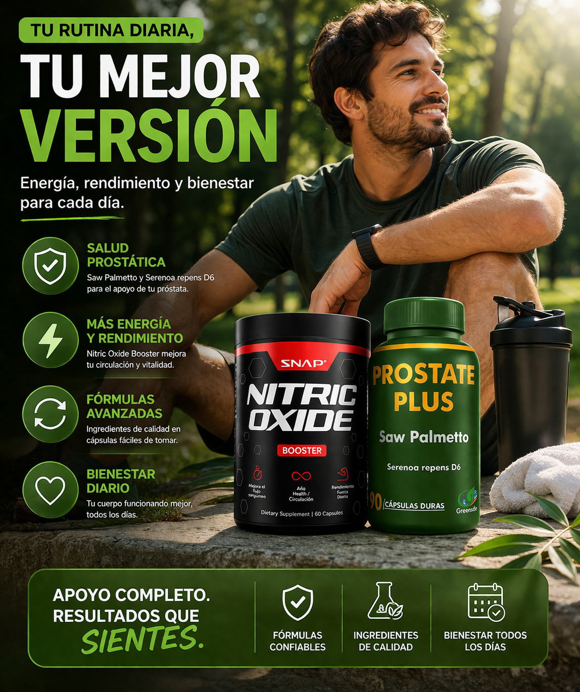 Combo Nitric Oxide y Postate Plus