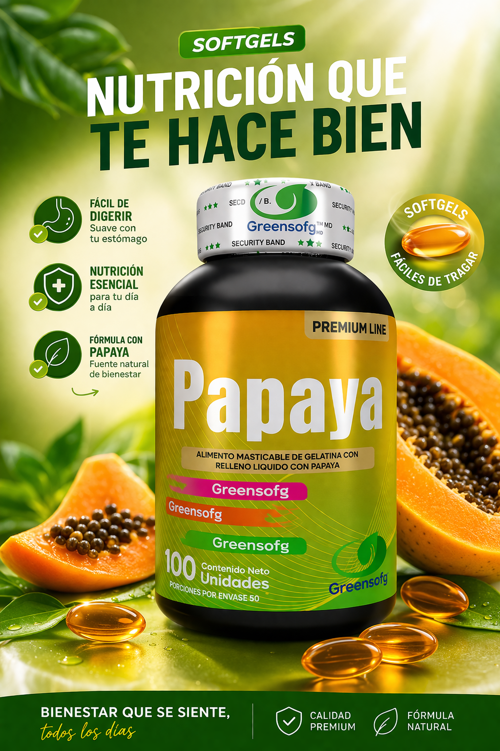 PAPAYA con registro INVIMA