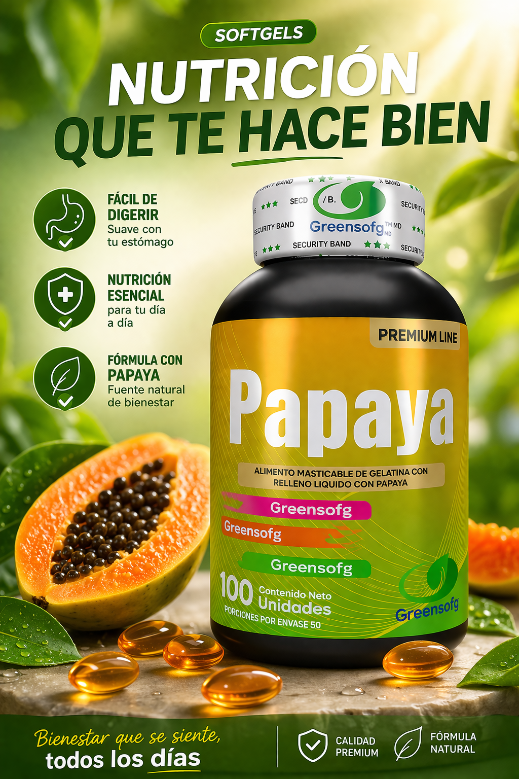 PAPAYA con registro INVIMA